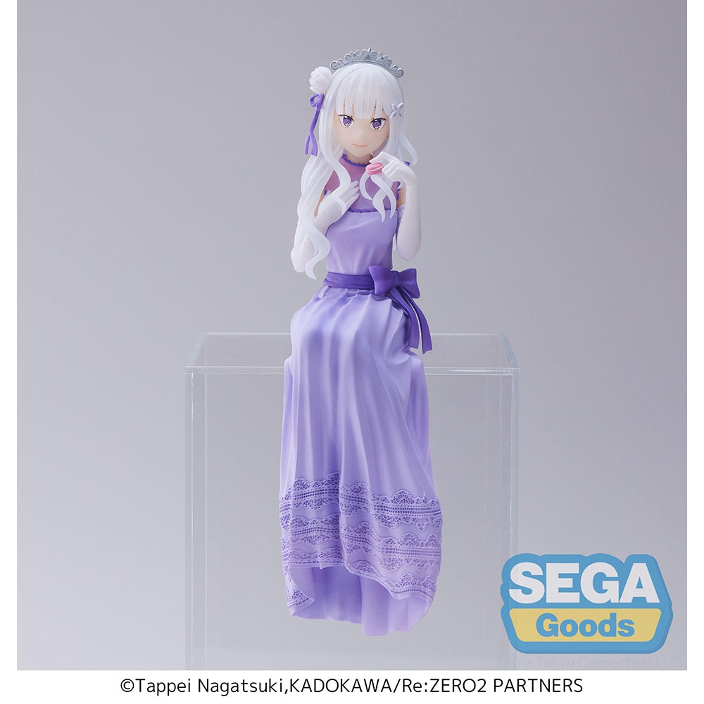 Re:ZERO -Starting Life in Another World-: Lost in Memories PM Perching Figure "Emilia -Dressed-Up Party"