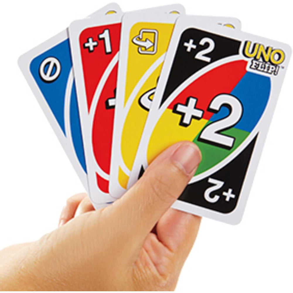Mattel Games UNO FLIP! Family Card Game, with 112 Cards in a Sturdy Storage Tin