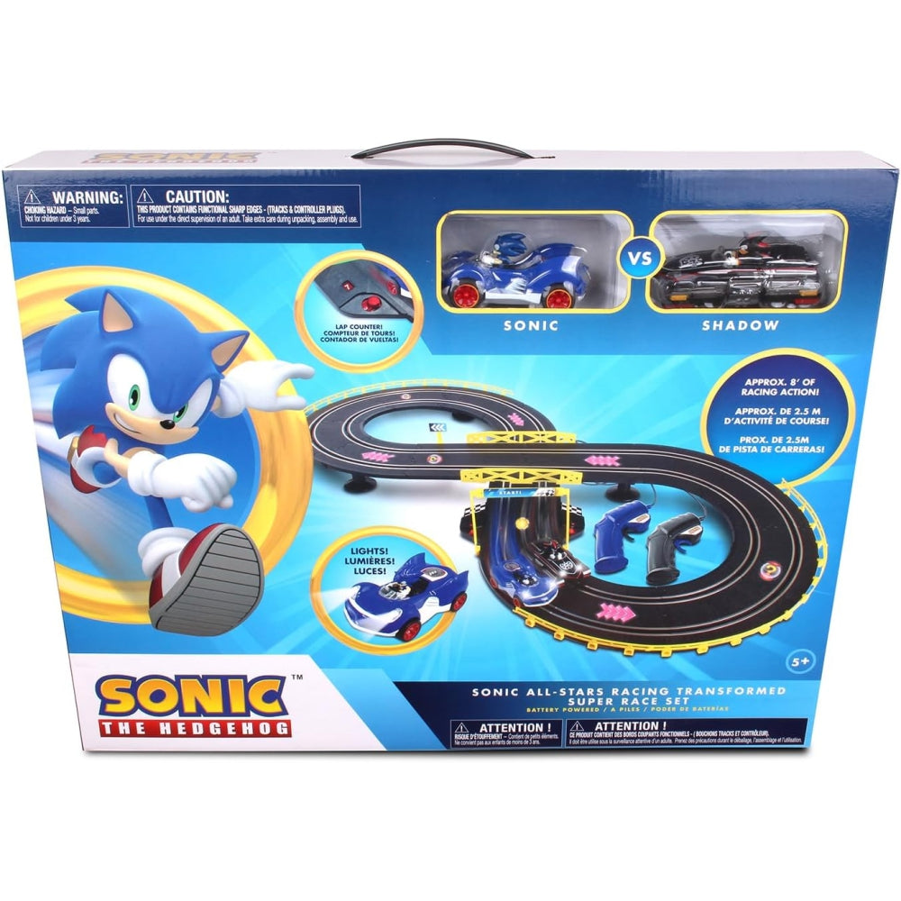 Sonic &amp; Shadow RC Slot Car Set Race Set Vehicle
