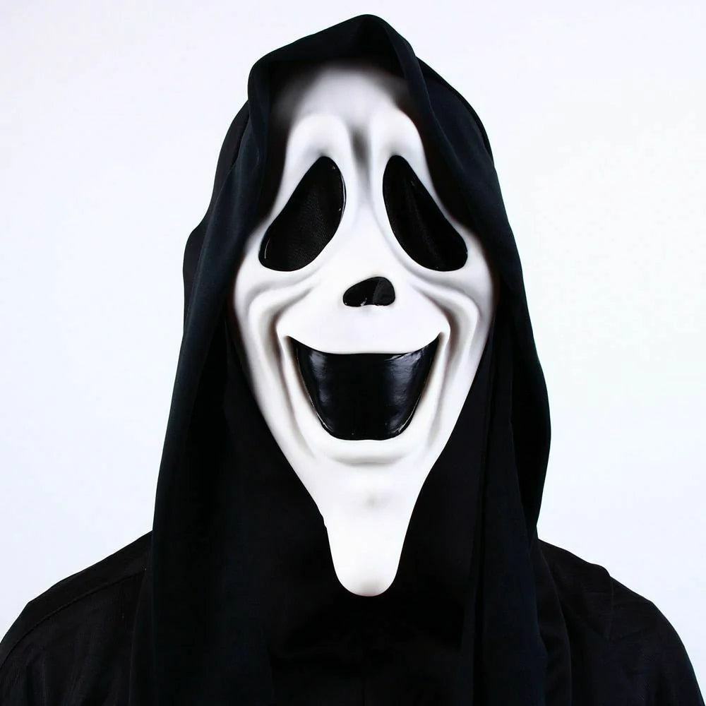 Smiley Scary Movie Ghost Face Mask Halloween Movie Scream Spoof Mask