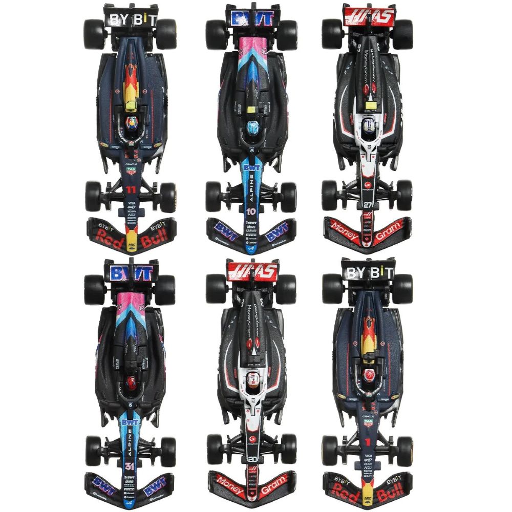 Hot Wheels Formula 1 2025 Mix 1 Vehicle Case of 8