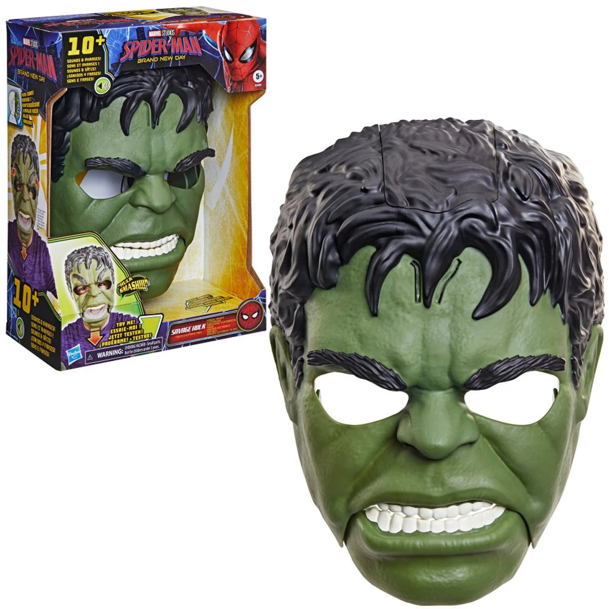 Marvel Savage Hulk Talk'n Electronic Mask for Kids – Hulk Role Play Mask with Sounds and Phrases