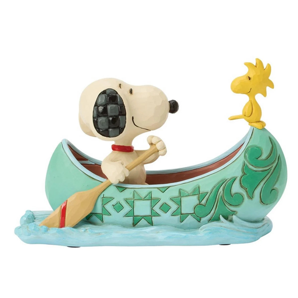 Snoopy & Woodstock Canoe Jim Shore Statue | Peanuts Collectible Figurine Gift