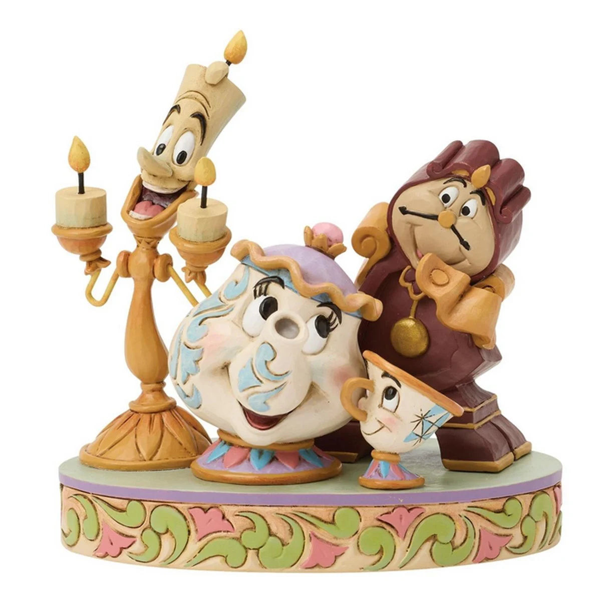 Disney Traditions Lumiere, Mrs. Potts & Cogsworth Statue