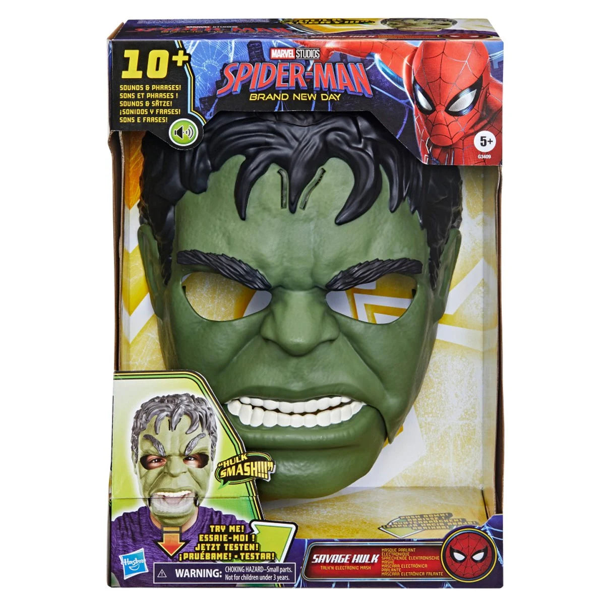 Marvel Savage Hulk Talk'n Electronic Mask for Kids – Hulk Role Play Mask with Sounds and Phrases