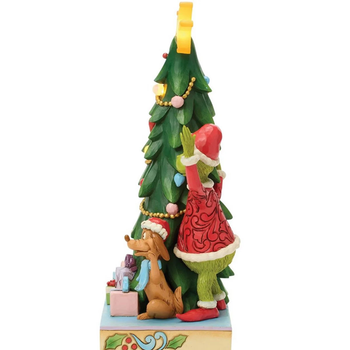 Grinch Cindy Lou Who Max Christmas Tree LED Statue | Jim Shore Dr. Seuss Collectible