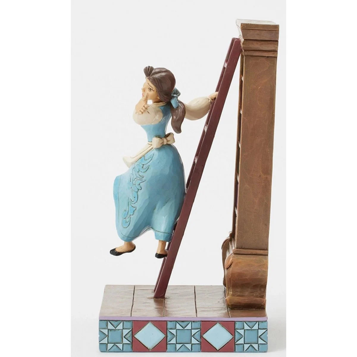 Disney Traditions Belle Statue with Bookshelf – Beauty and the Beast Jim Shore Figurine