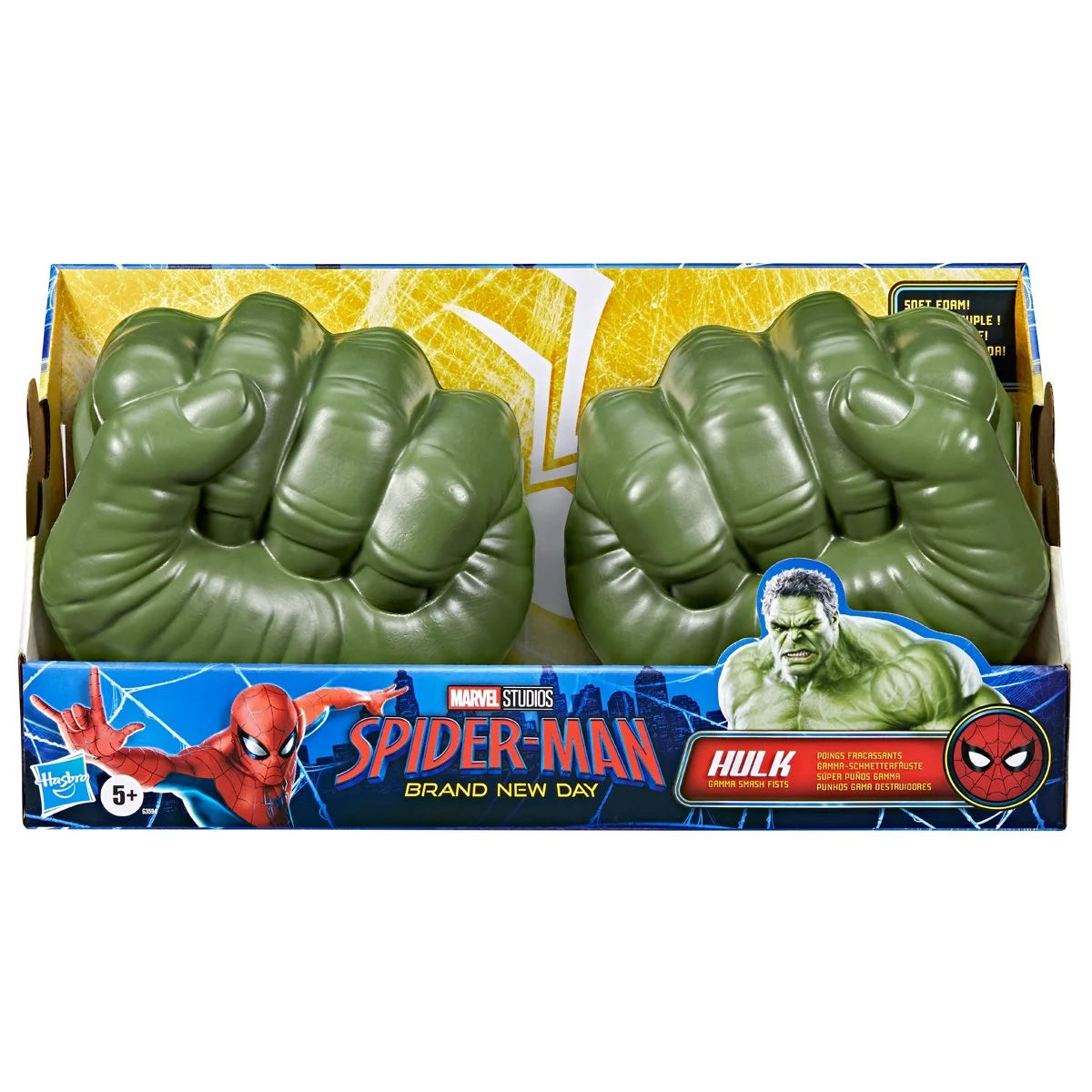 Marvel Hulk Gamma Smash Fists for Kids – Soft Foam Super Hero Role Play Hands Toy