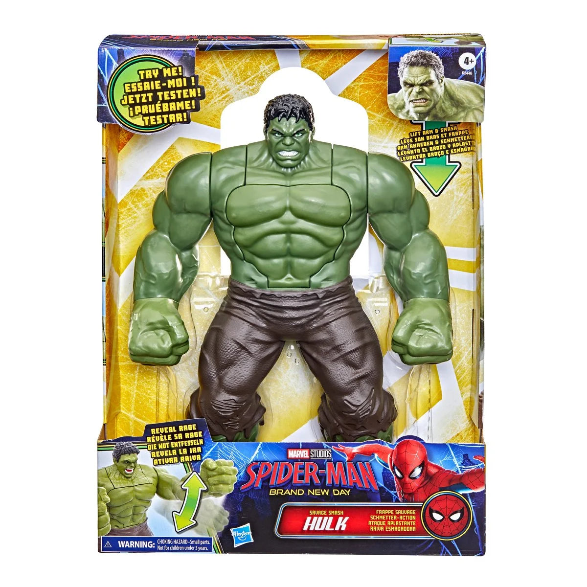 Marvel Savage Smash Hulk Action Figure for Kids – 2-in-1 Angry Mode Super Hero Toy