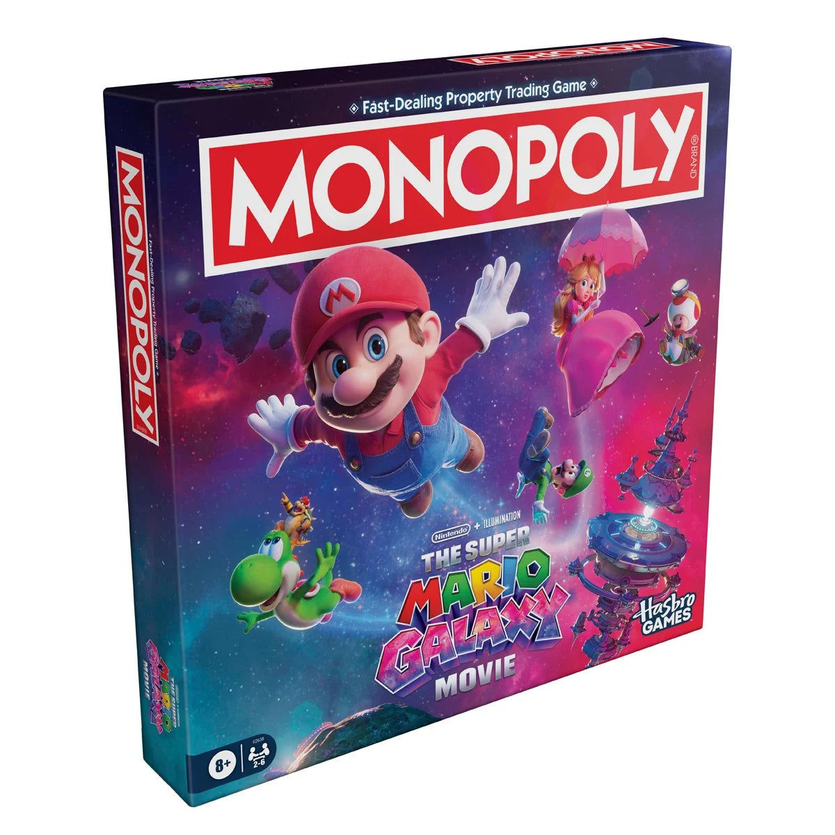Super Mario Galaxy Monopoly Board Game – Nintendo Monopoly Game for Kids & Adults