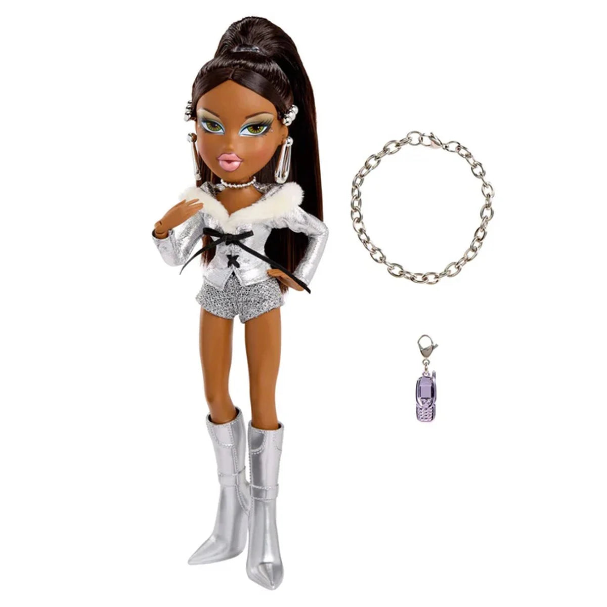 Bratz Charmz Sasha Doll with 25th Anniversary Charm & Bracelet