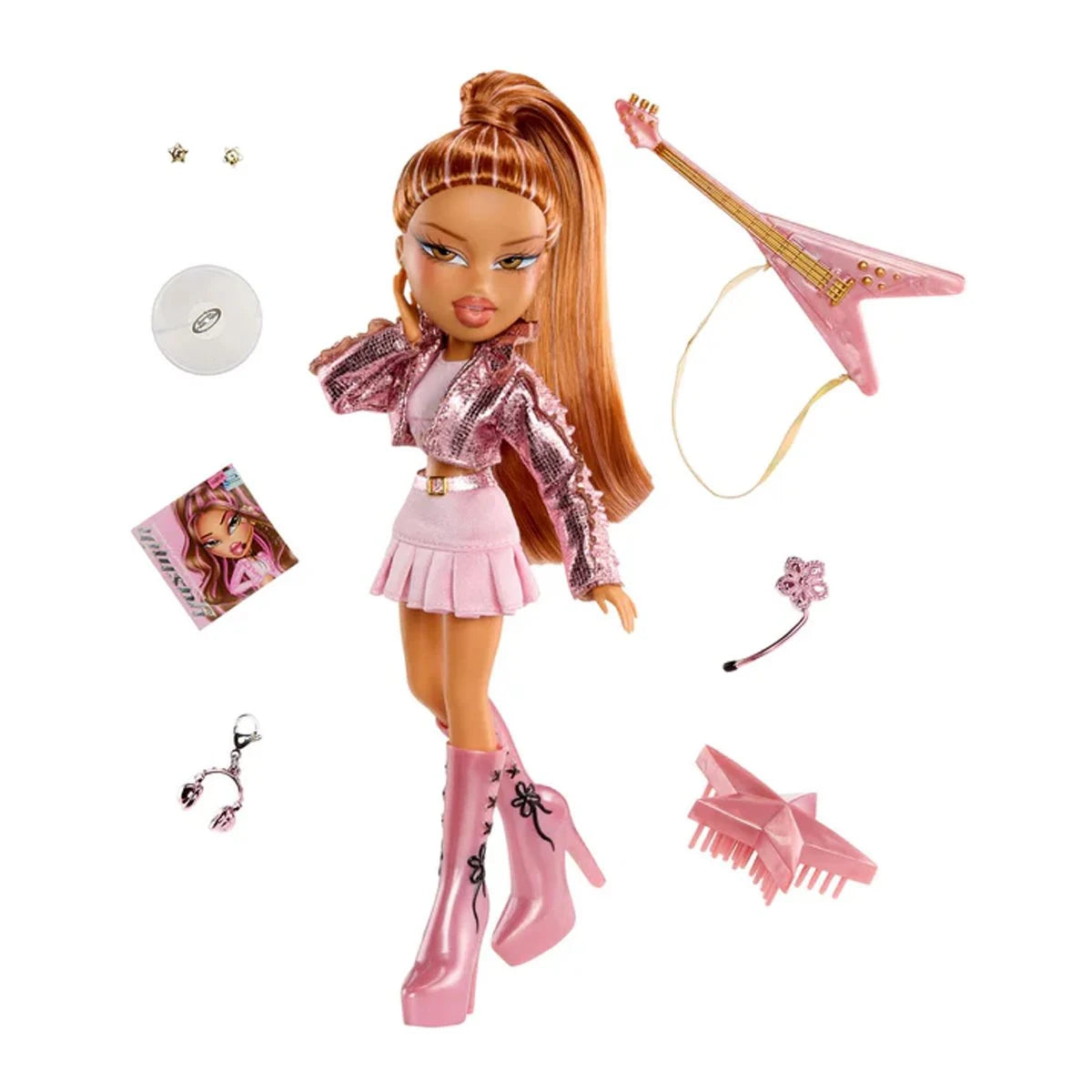 Bratz Pop Starz Yasmin Doll with Guitar, Microphone & 25th Anniversary Charm