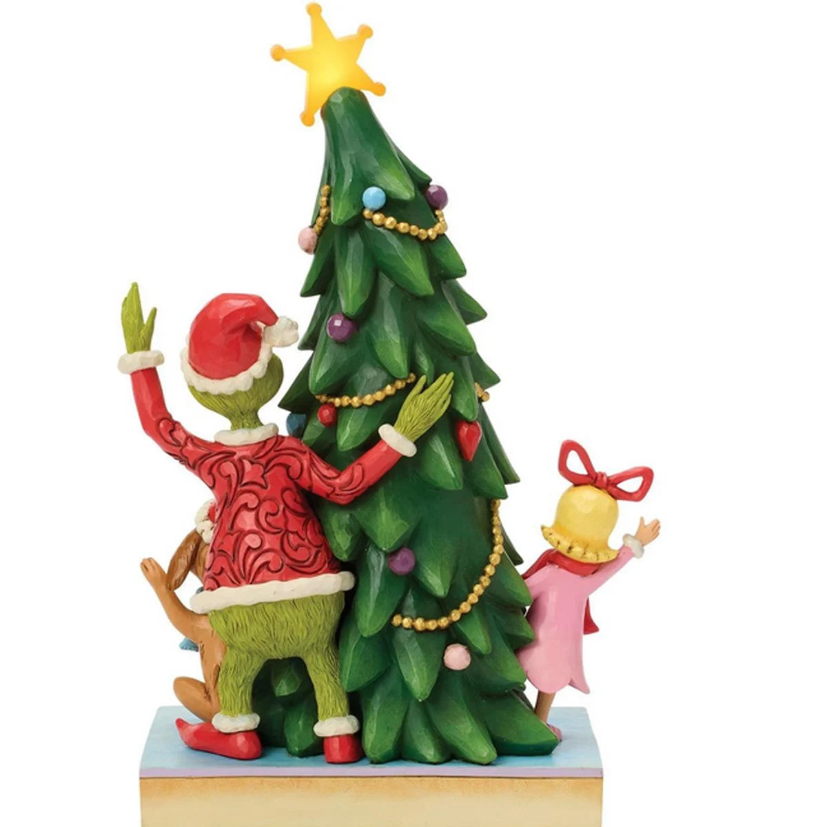 Grinch Cindy Lou Who Max Christmas Tree LED Statue | Jim Shore Dr. Seuss Collectible