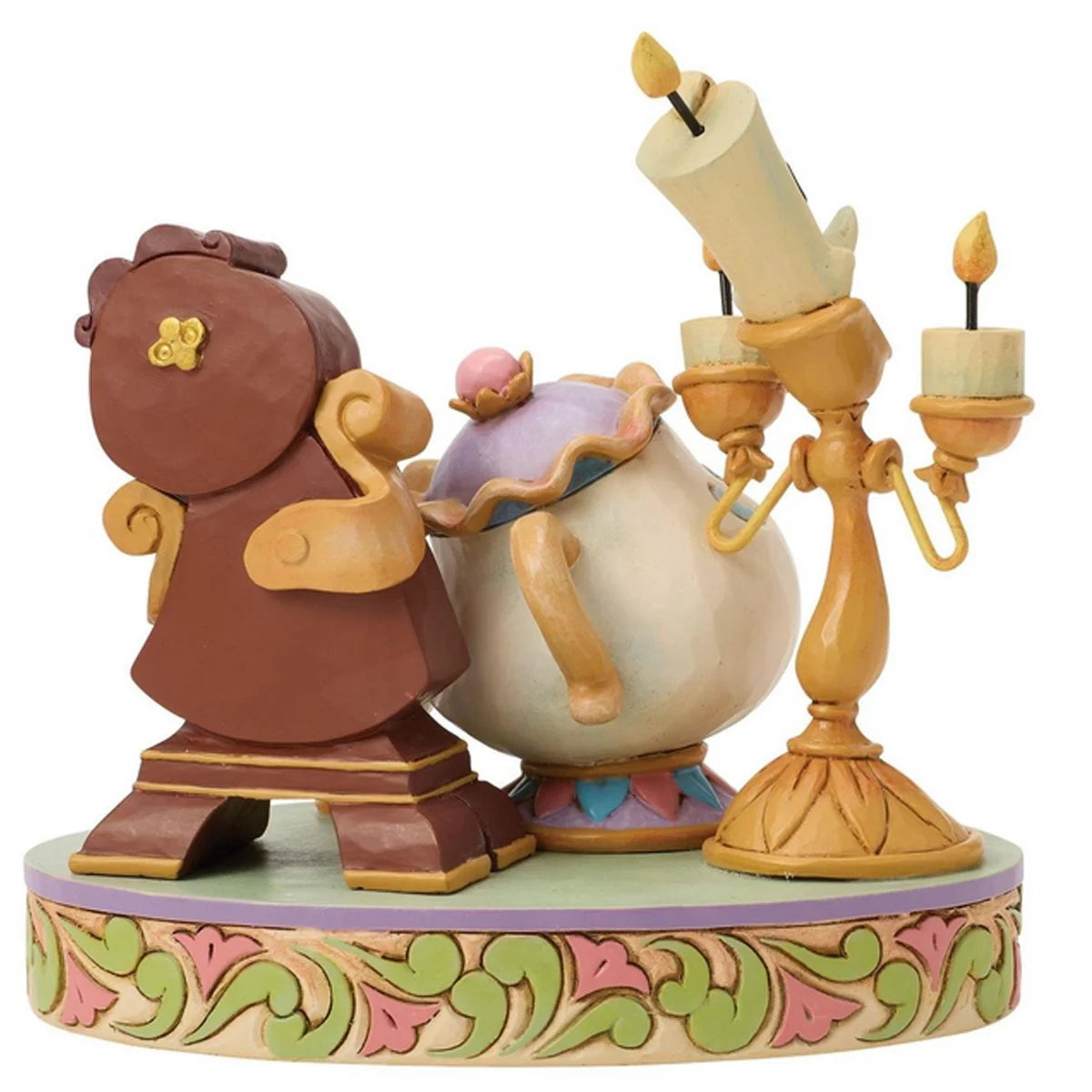 Disney Traditions Lumiere, Mrs. Potts & Cogsworth Statue
