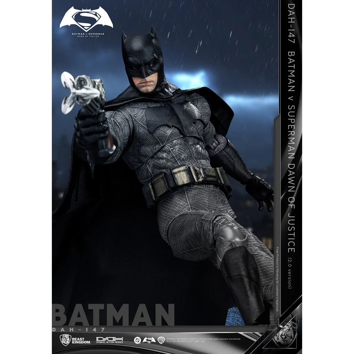 Batman v Superman Batman Action Figure DAH-147 | 8-Inch Poseable Collectible DC Figure