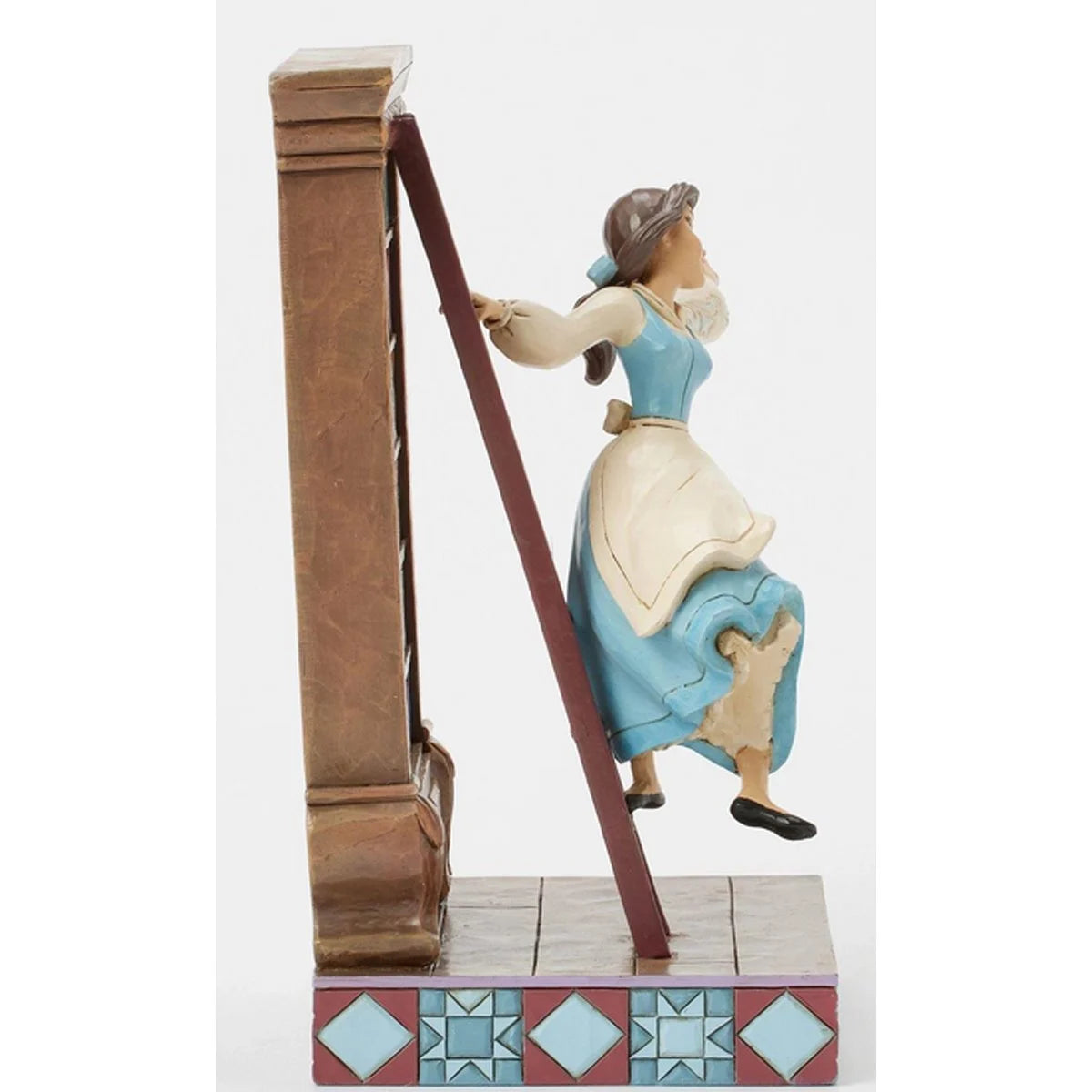 Disney Traditions Belle Statue with Bookshelf – Beauty and the Beast Jim Shore Figurine