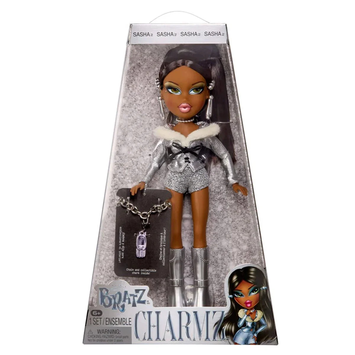 Bratz Charmz Sasha Doll with 25th Anniversary Charm & Bracelet
