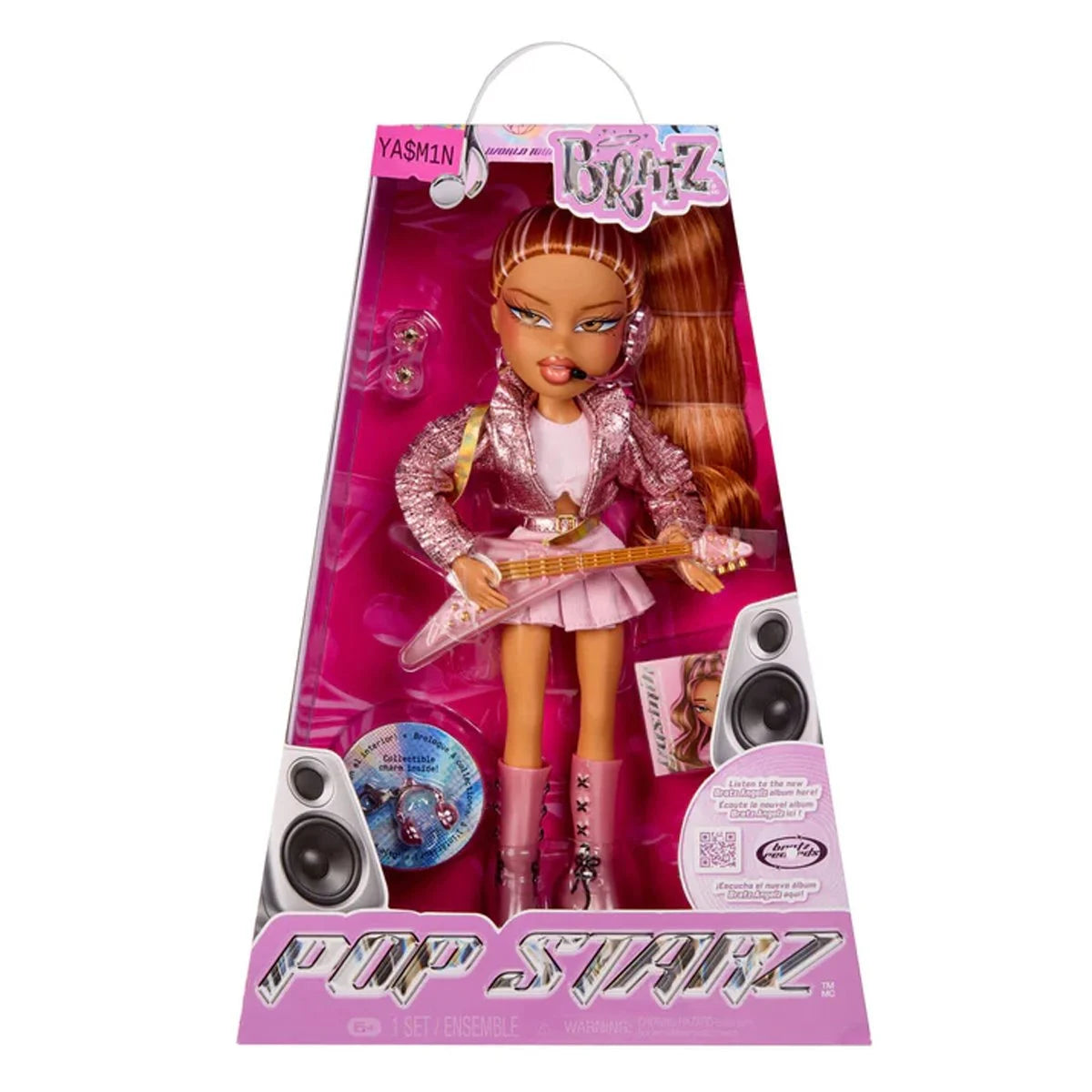 Bratz Pop Starz Yasmin Doll with Guitar, Microphone & 25th Anniversary Charm