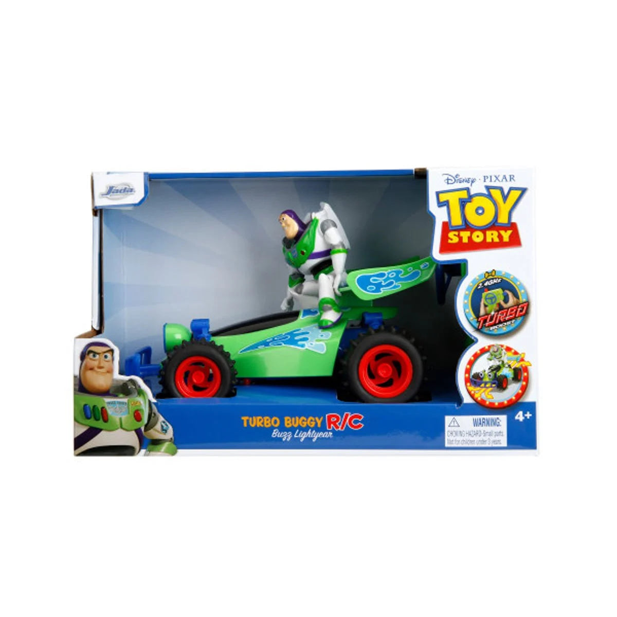 Toy Story Buzz Lightyear RC Car – Turbo Buggy 1:24 Scale Remote Control Vehicle with 2.4GHz Controller