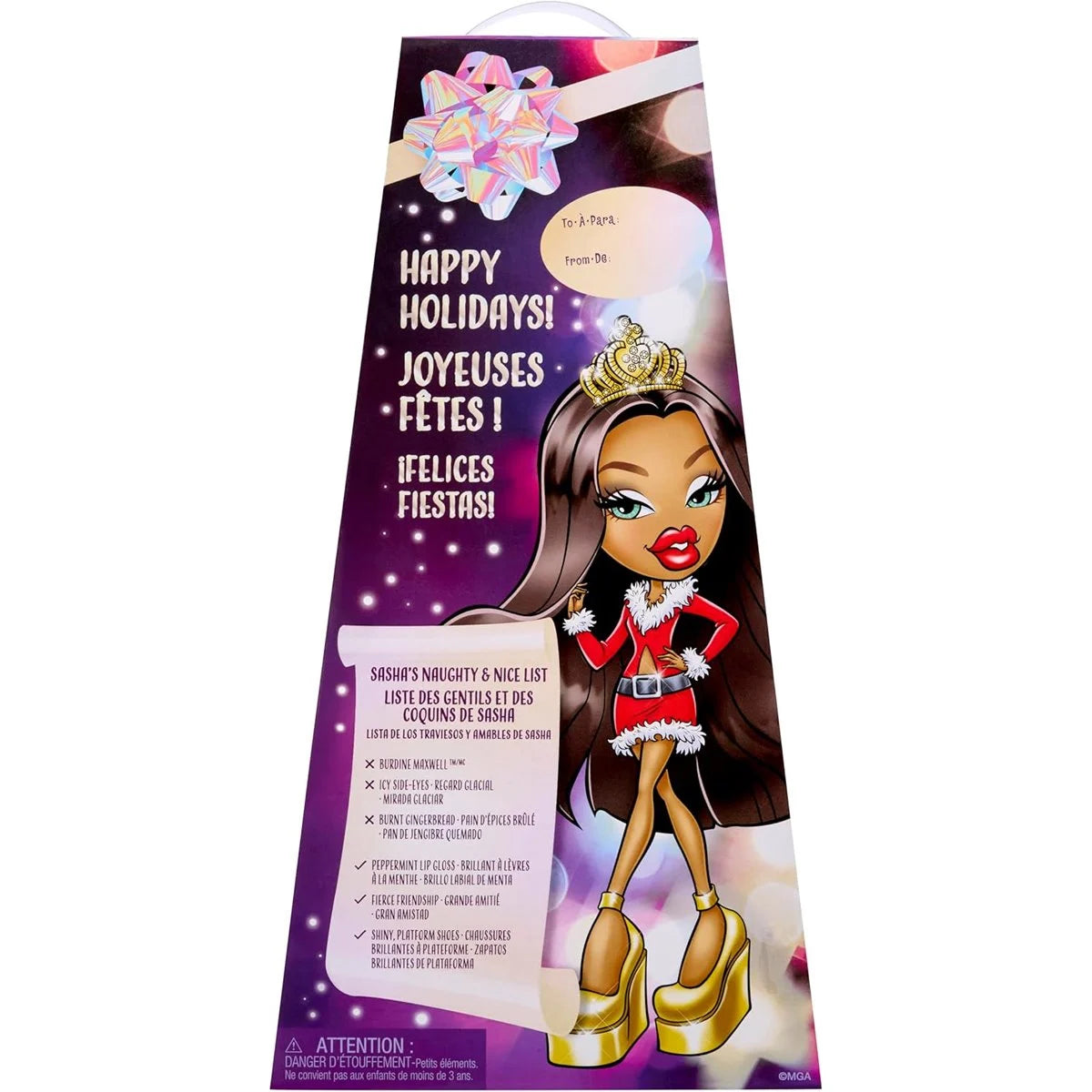 Bratz Very Merry Sasha Doll in Santa-Inspired Holiday Outfit