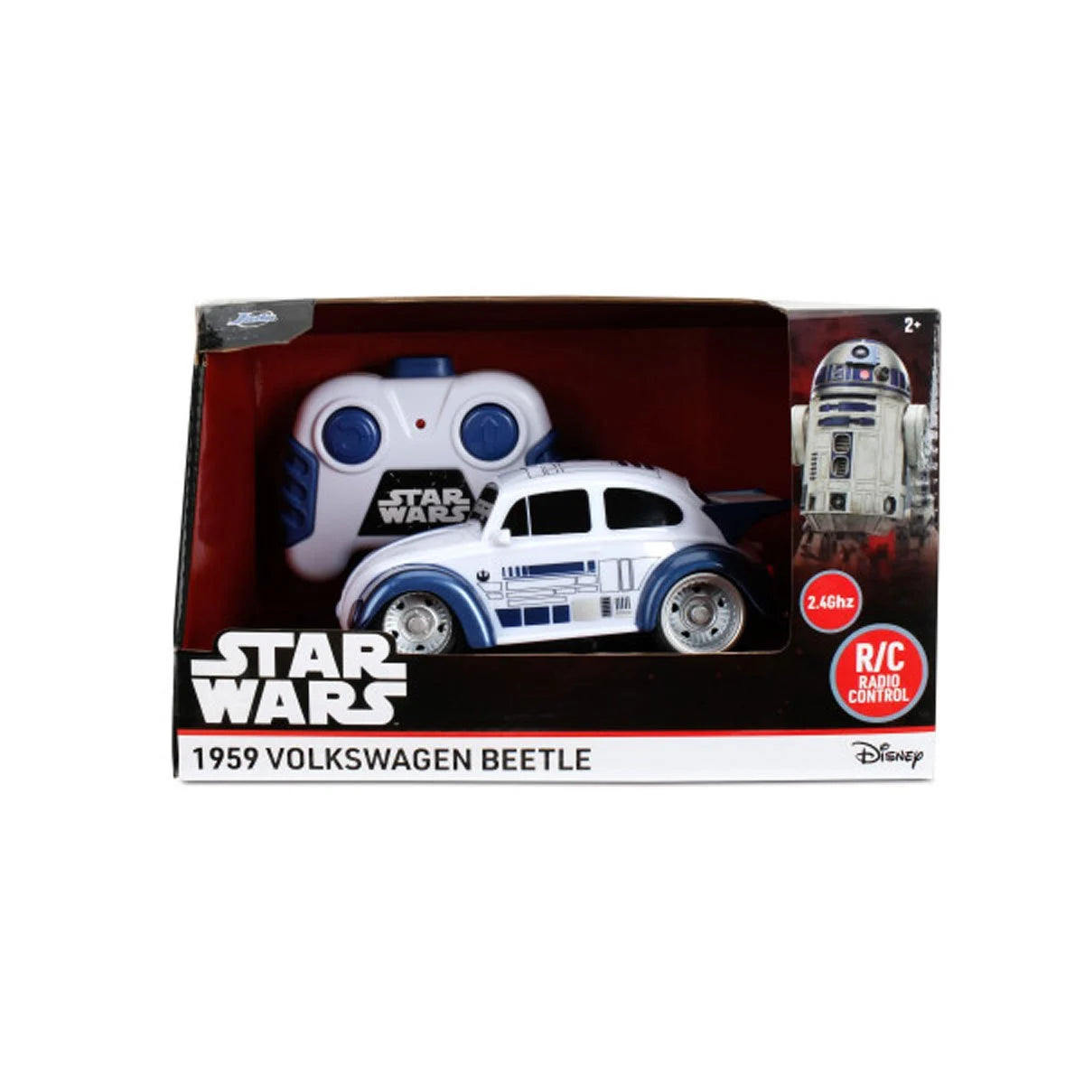 Star Wars R2-D2 RC Car – Volkswagen Beetle 1:32 Scale Remote Control Vehicle for Kids & Collectors