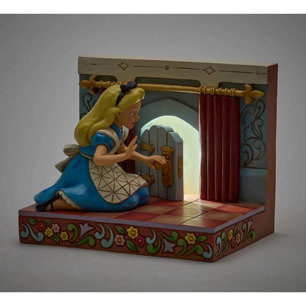 Disney Traditions Alice in Wonderland LED Door Statue