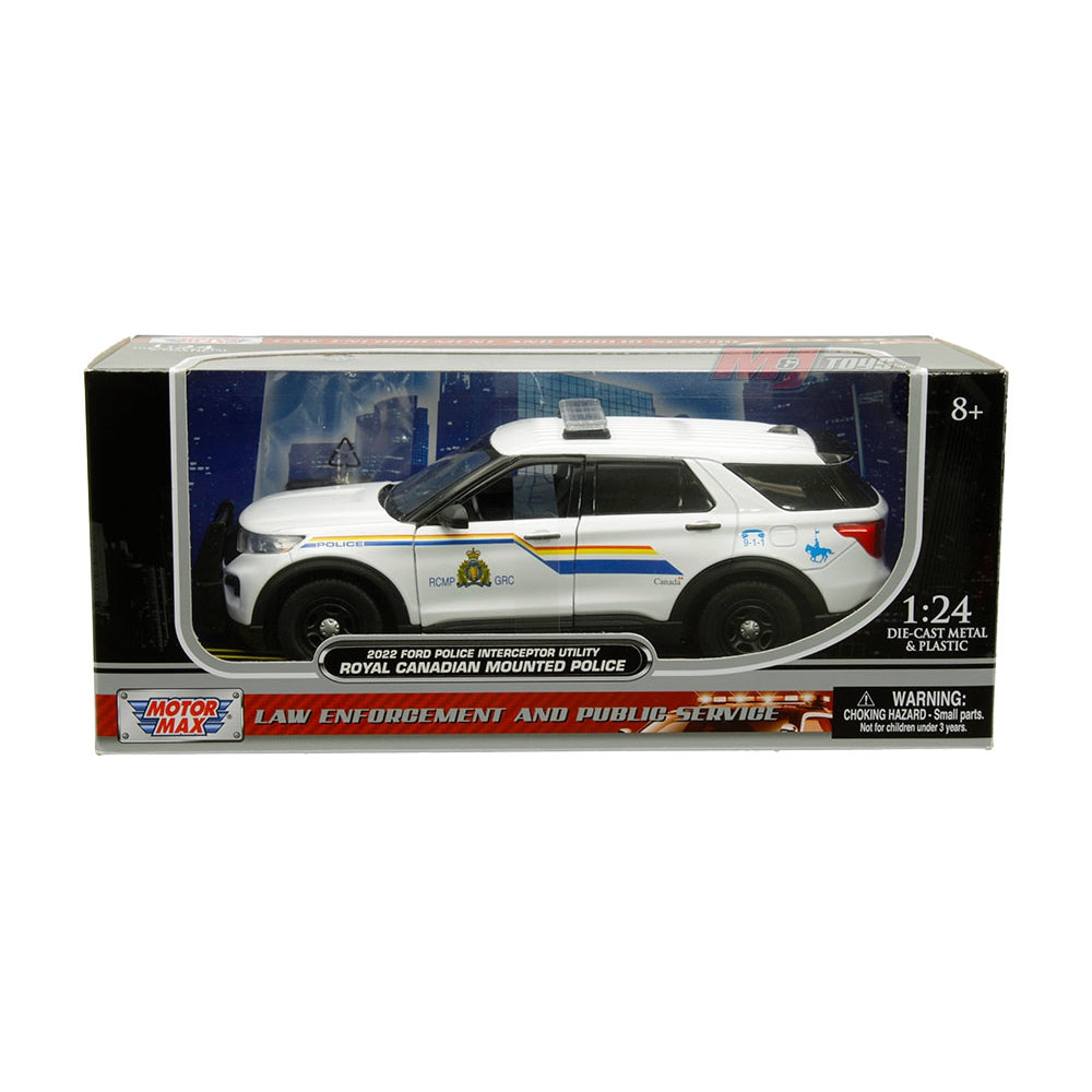 Motormax 1:24 2022 Ford Police Interceptor Utility Royal Canadian Mounted Police