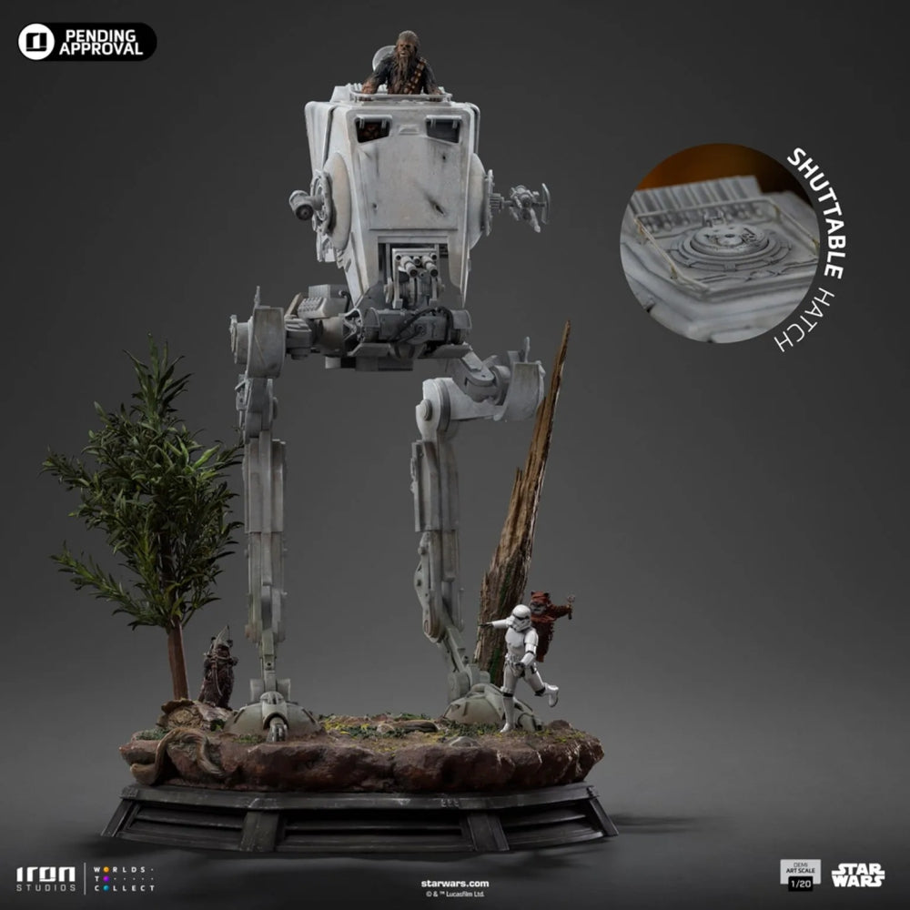 AT-ST and Chewbacca - Star Wars - Demi Art Scale 1/20 - Iron Studios