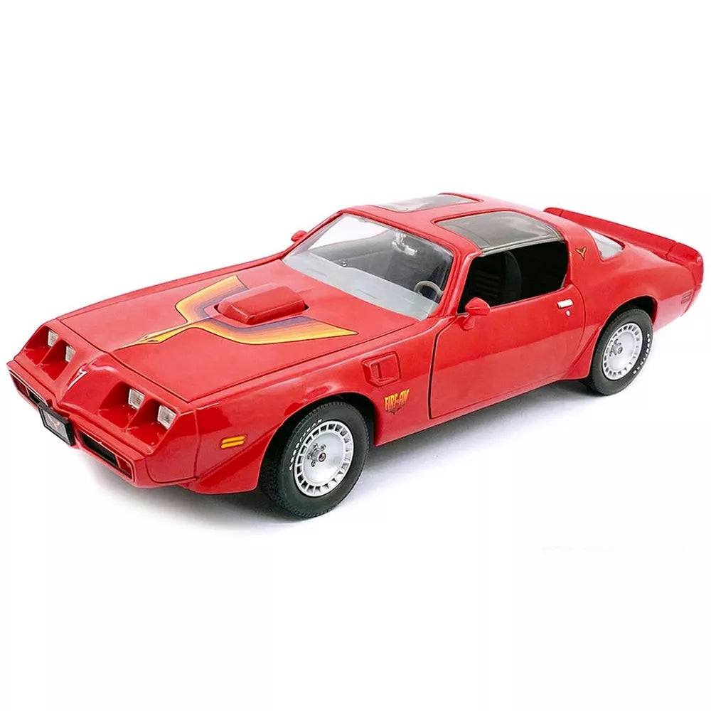 Greenlight 1979 Pontiac Firebird Trans Am Red with Bird Graphic on Hood "Fire-Am" 1/18 Diecast Model Car