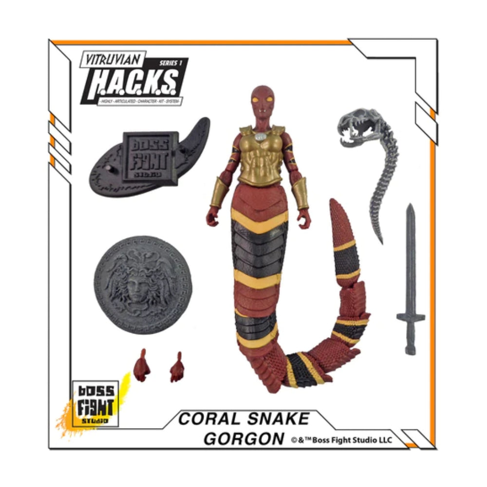 Vitruvian H.A.C.K.S. Action Figure: Coral Snake Gorgon