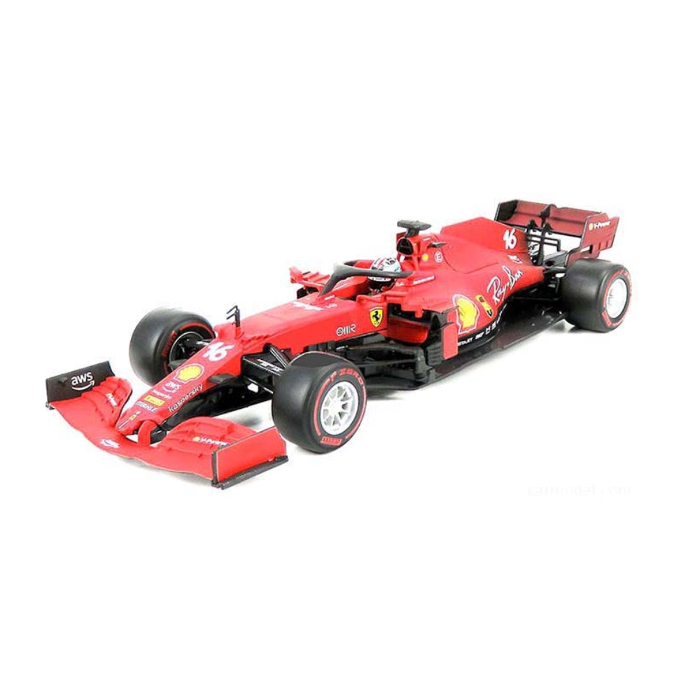 Bburago 1:18 2021 Ferrari SF21 Charles Leclerc #16 – Scuderia Ferrari Racing