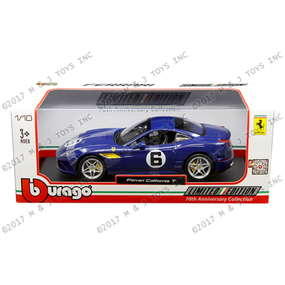 Bburago 1:18 Limited Edition 70th Anniversary Collection – Ferrari California T (Sunoco 45 of 70)