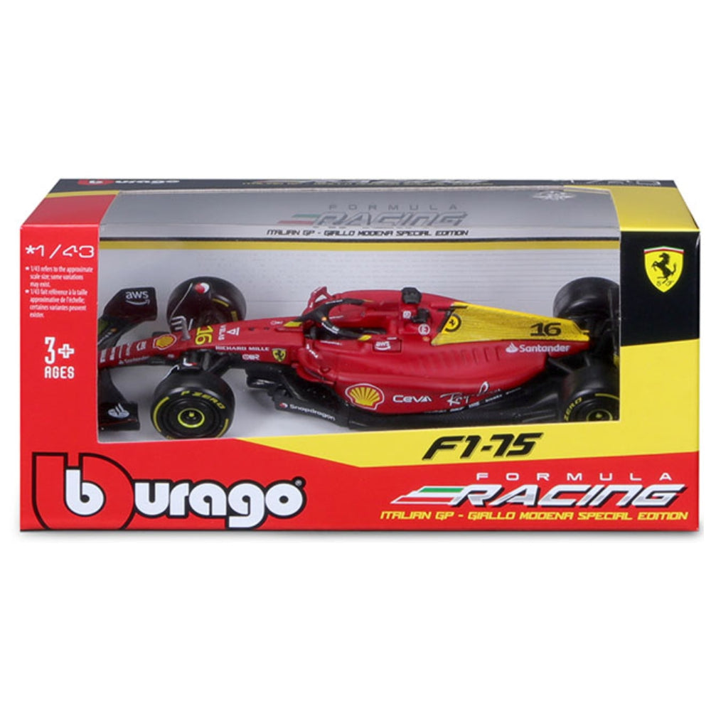 Bburago 1:43 2022 Ferrari Italian GP Monza #16 C. Leclerc