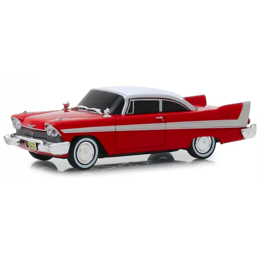 Greenlight 1958 Plymouth Fury Red (Evil Version with Blacked Out Windows) "Christine" (1983) Movie 1/43 Diecast Car