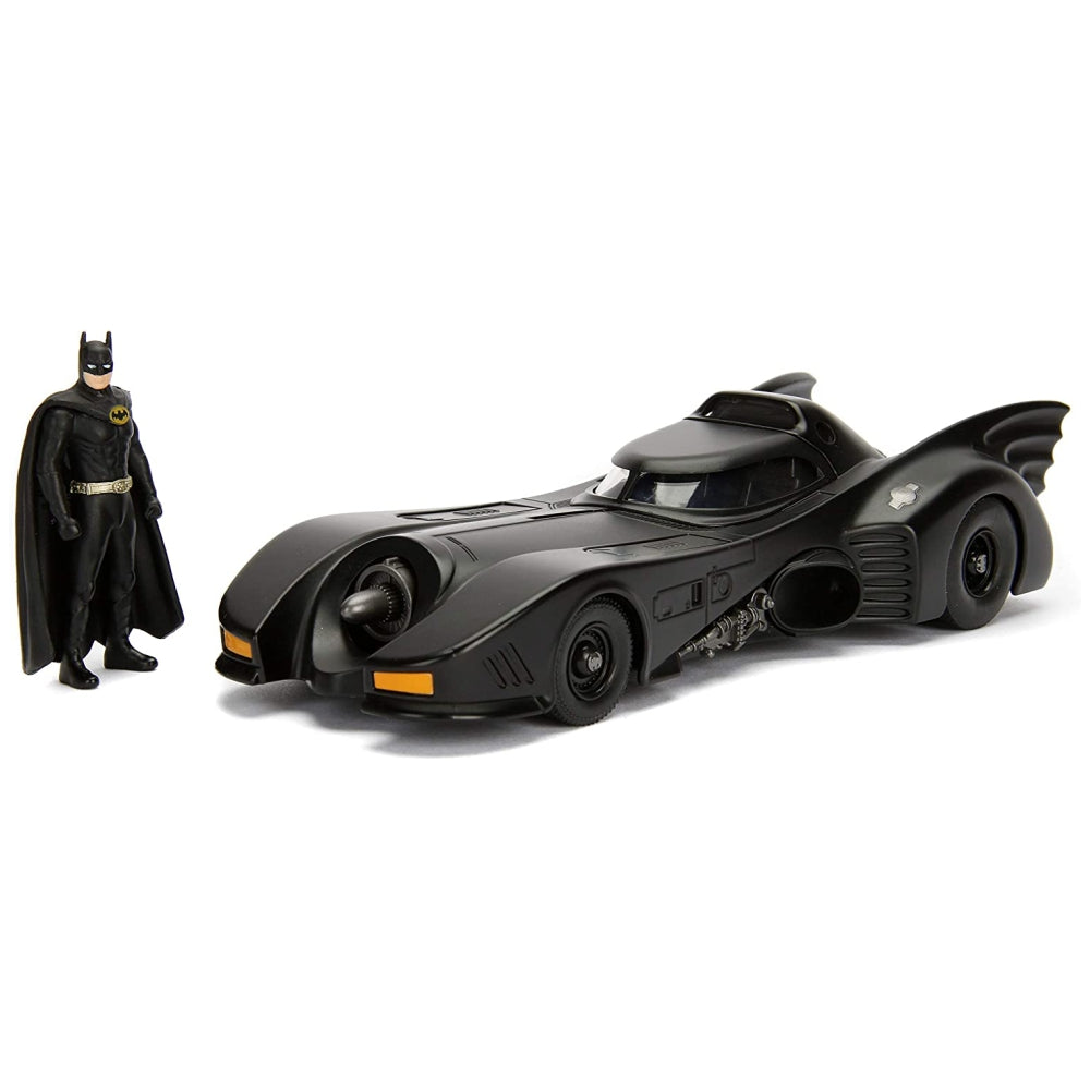 Jada Dc Comic 1989 Batmobile with 2.75" Batman Metals Diecast Vehicle with Figure