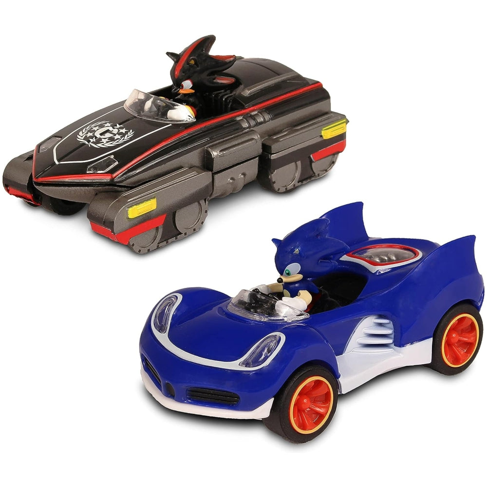 NKOK Sonic Transformed All-Stars Racing Pull Back Action, Two Vehicles