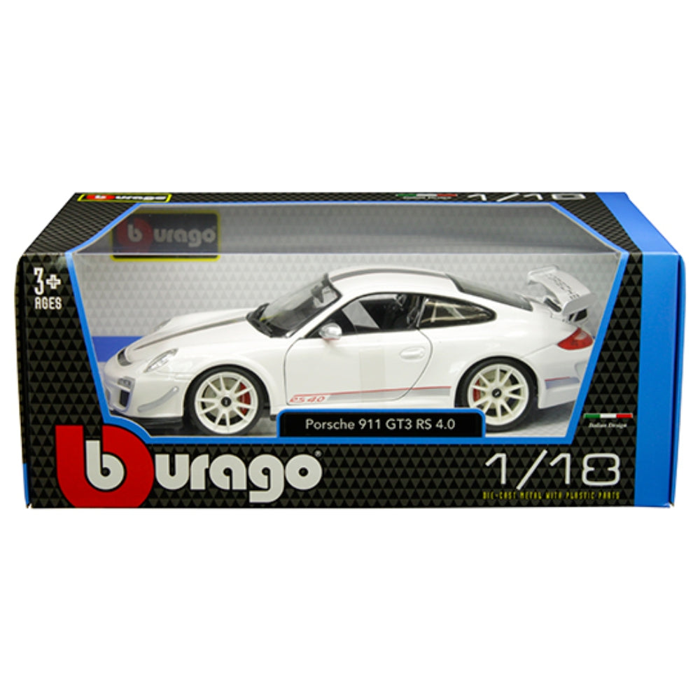 Bburago 1:18 Porsche 911 GT3 RS 4.0 ( White ) – Plus Series
