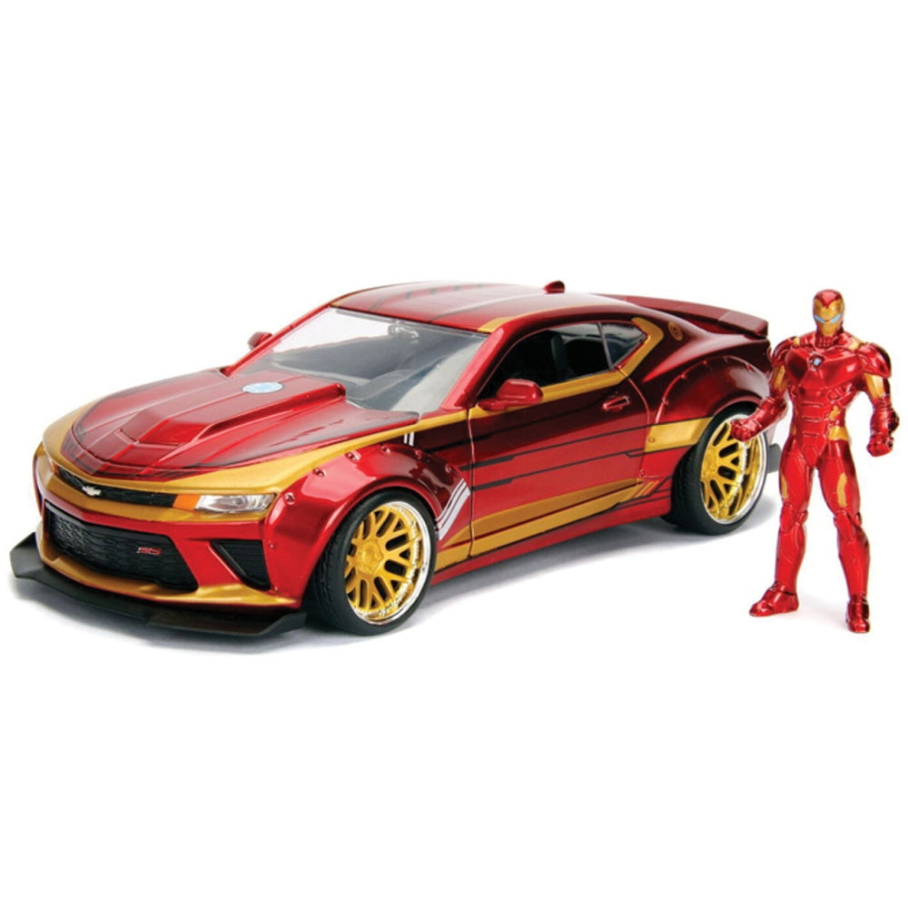Jada Toys Marvel Iron Man & 2016 Chevy Camaro Die-cast Car