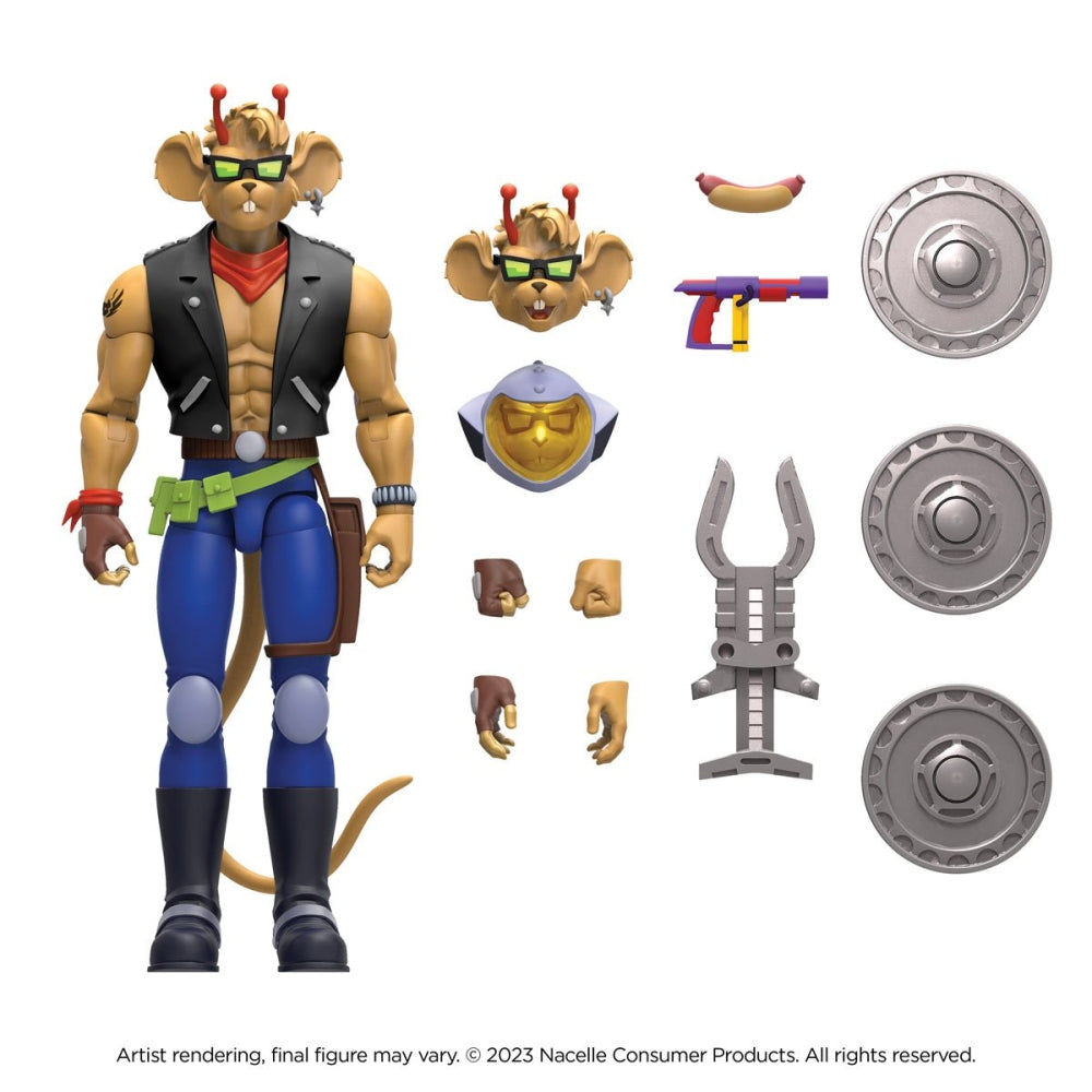 Biker Mice from Mars Throttle 7-Inch Scale Action Figures