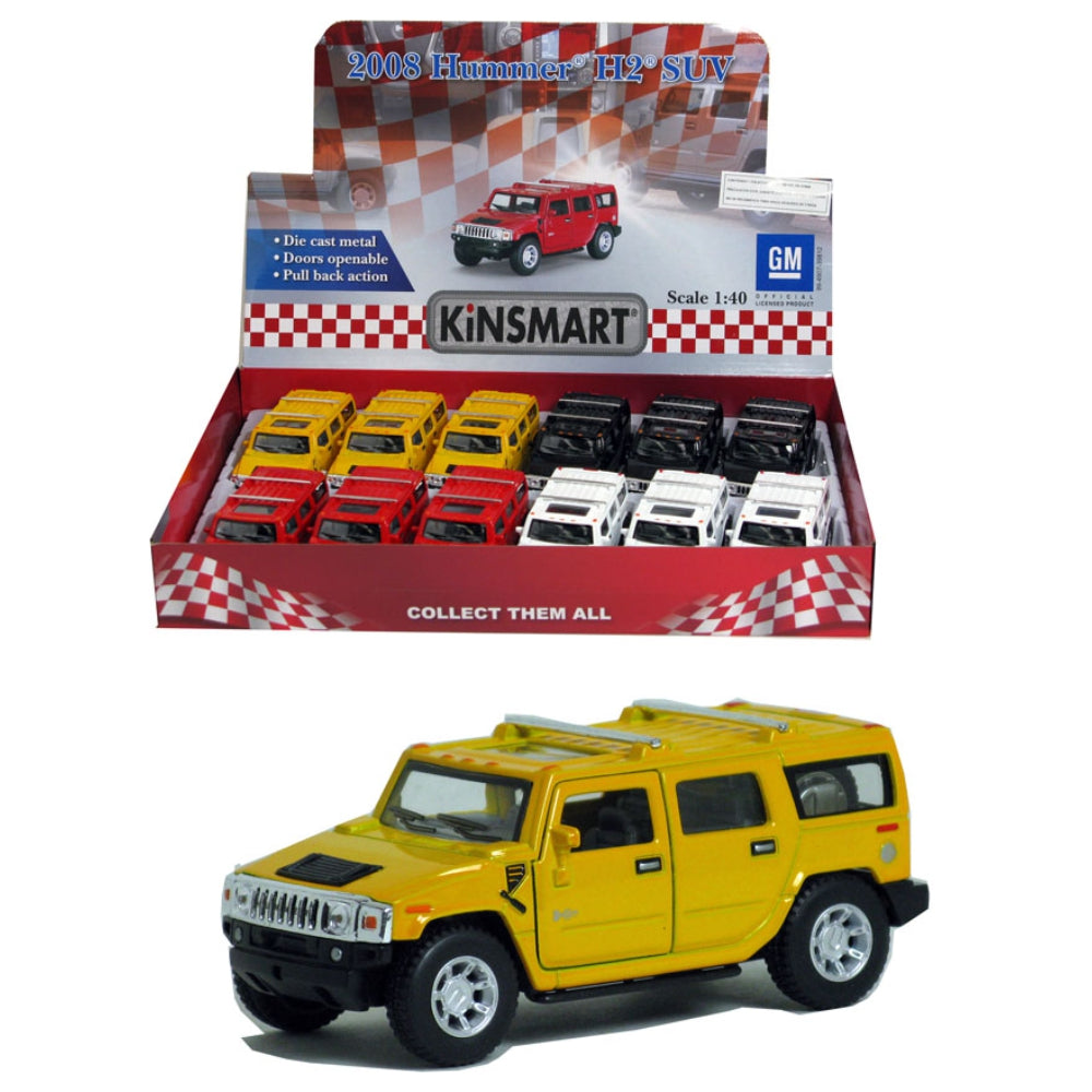 Kinsmart 1:40 2008 Hummer H2 SUV 5″