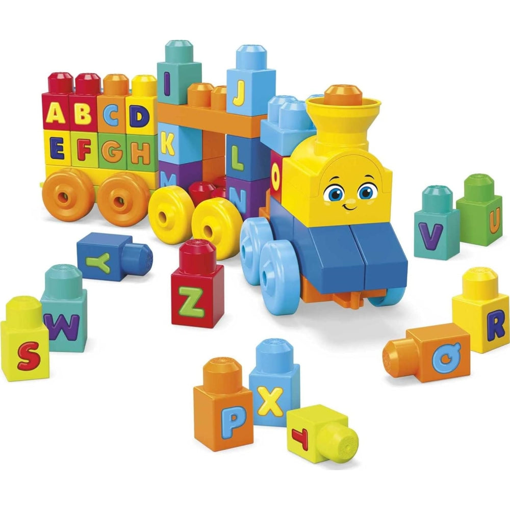 MEGA BLOKS Fisher-Price ABC Blocks Building Toy, ABC Musical Train