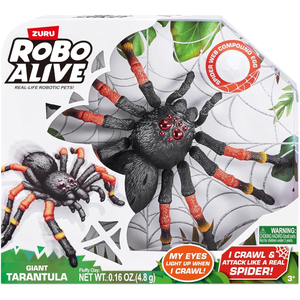 Robo Alive Giant Robotic Tarantula â€“ Battery-Powered Crawling Spider Toy