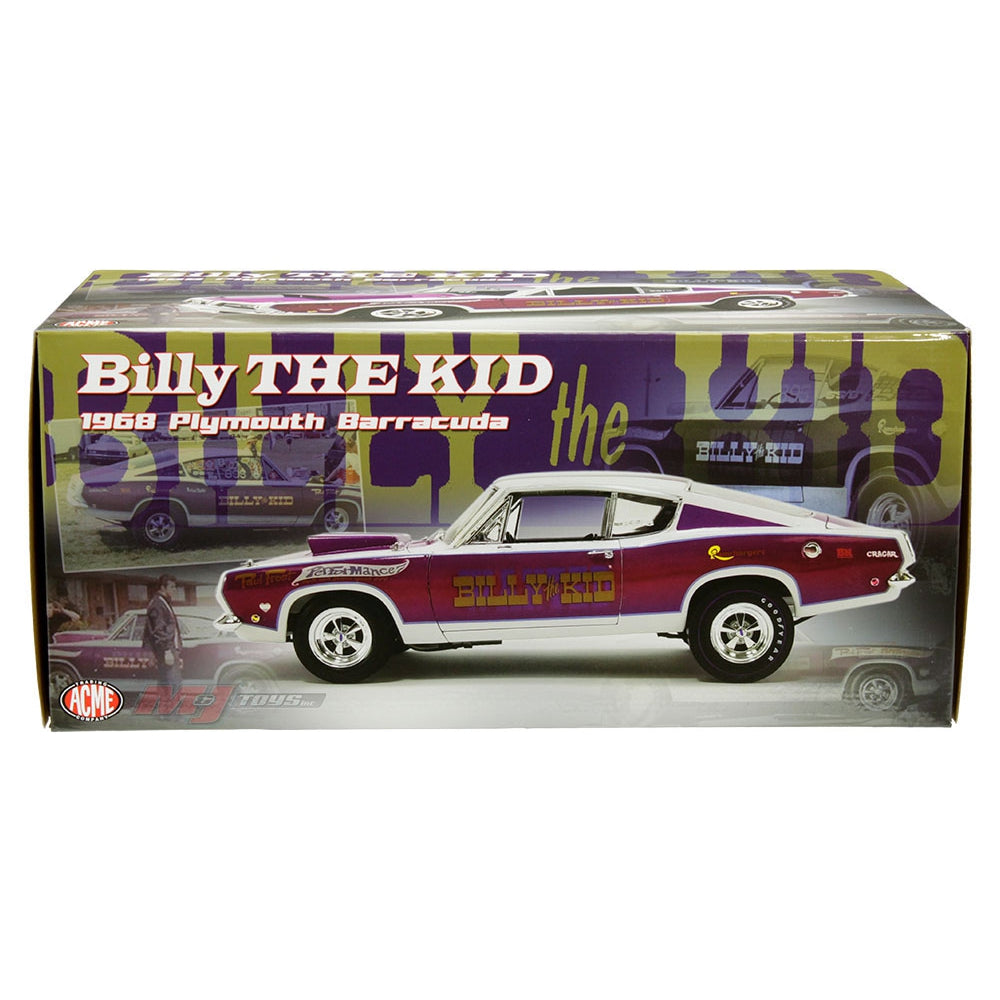 ACME 1:18 1968 Plymouth Barracuda Super Stock – Billy the Kid