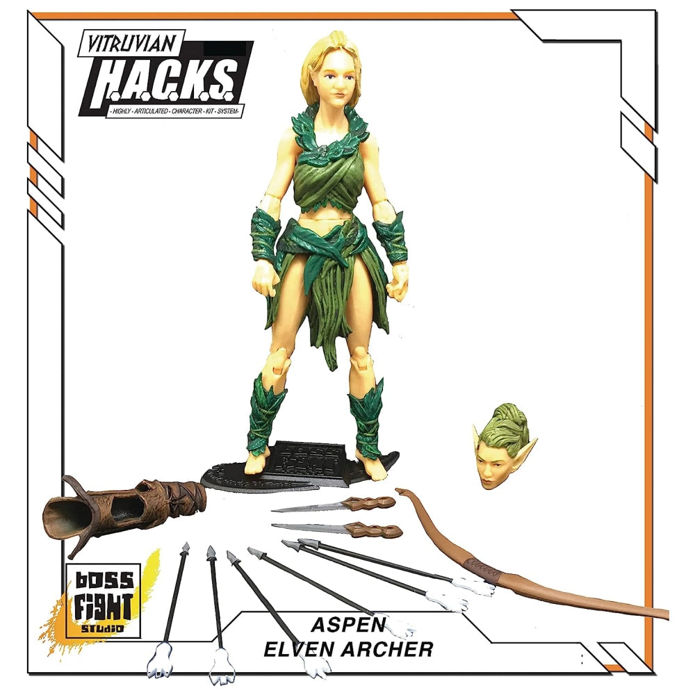 Boss Fight Studio Vitruvian Hacks: Aspen Elven Archer Action Figure