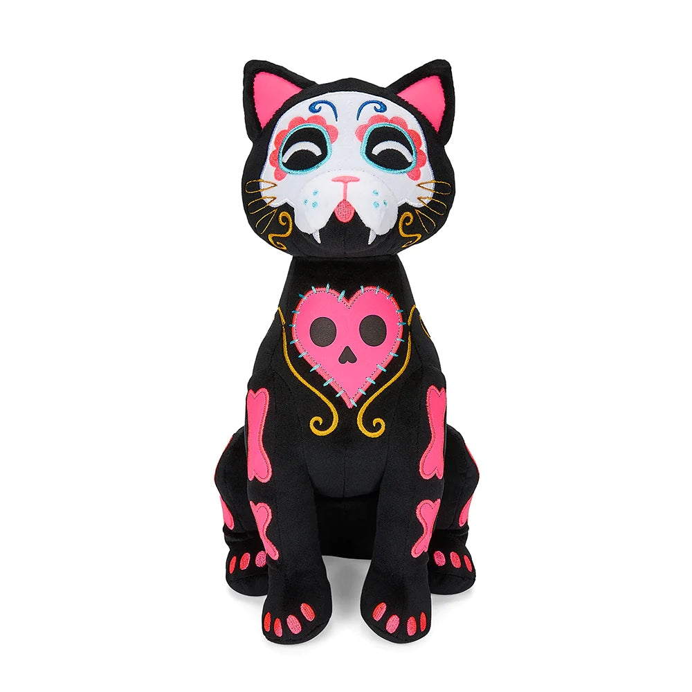 Día De Los Muertos 13" Glow-In-The-Dark Cat Plush By Kidrobot