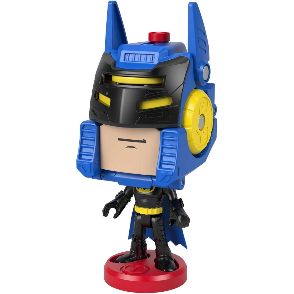 Fisher-Price DC Super Friends Batman Toys Head Shifters Figure & Batmobile Vehicle Set
