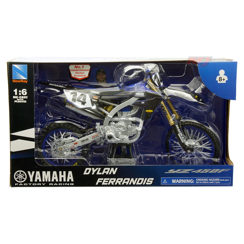 New Ray 1:6 Yamaha Factory Racing YZ450F #14 Dylan Ferrandis