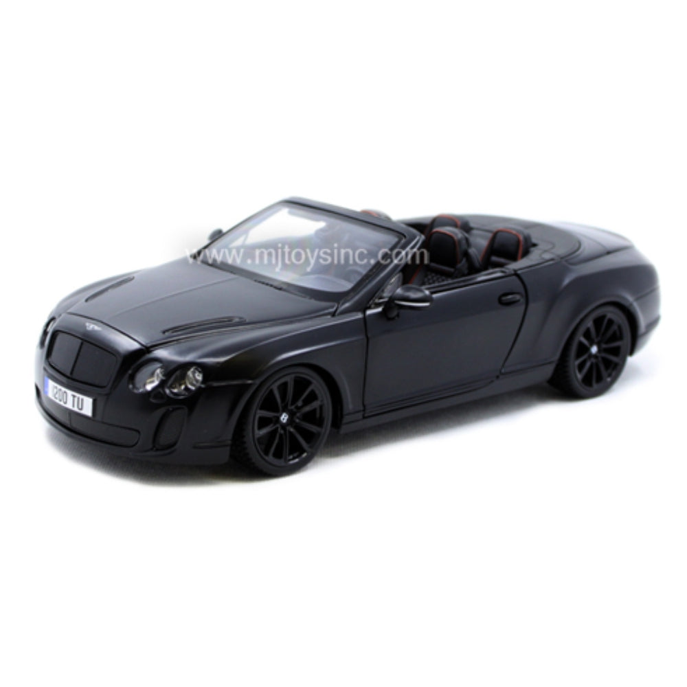 Bburago 1:18 Bentley Continental Super Sport Convertible Black – Diamond