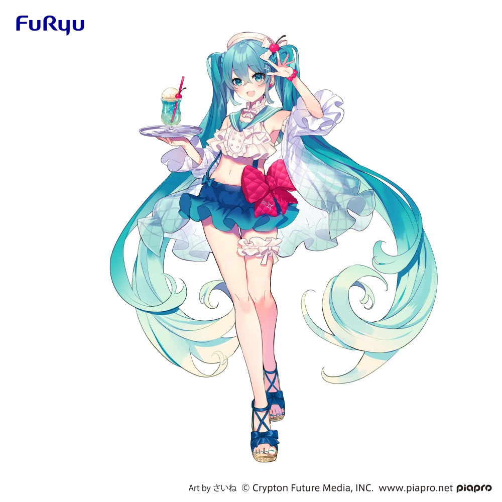 Hatsune Miku - Exceed Creative Figure -Hatsune Miku SweetSweets Series Melon Soda Float