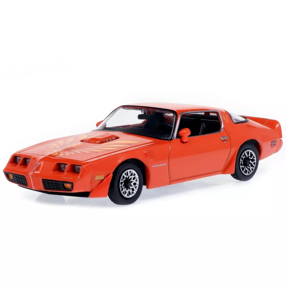 Greenlight 1979 Pontiac Firebird T/A Trans Am Mayan Red with Hood Phoenix 1/43 Diecast Model Car